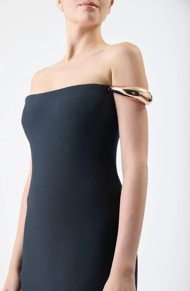 Gabriela Hearst Dresses Women Anica Dress In Black Wool Silk Cady