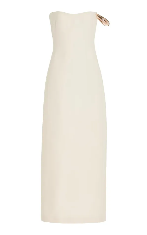 Gabriela Hearst Dresses Women Anica Dress In Ivory Wool Silk Cady