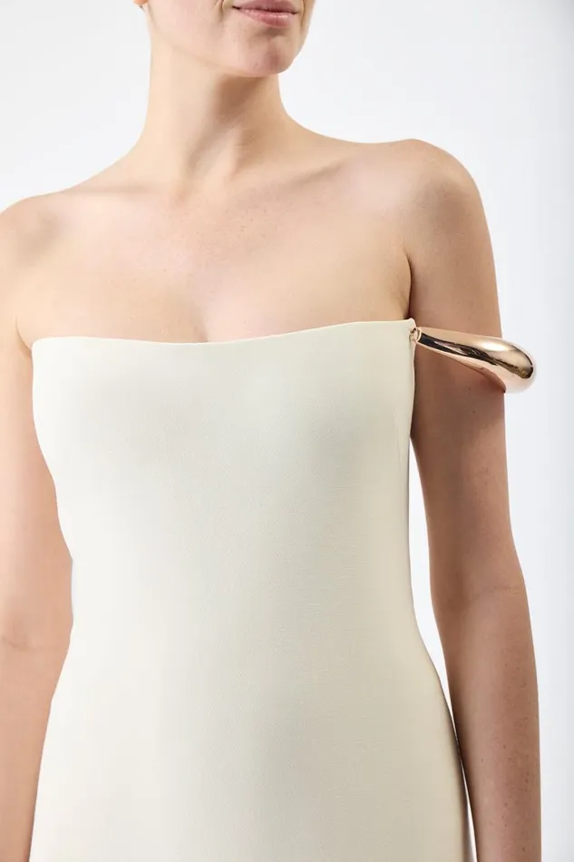 Gabriela Hearst Dresses Women Anica Dress In Ivory Wool Silk Cady