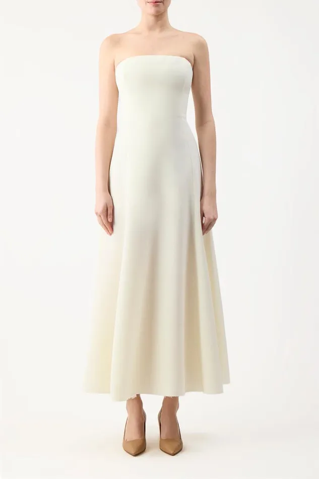 Gabriela Hearst Dresses Women Arion Dress In Ivory Sportswear Wool