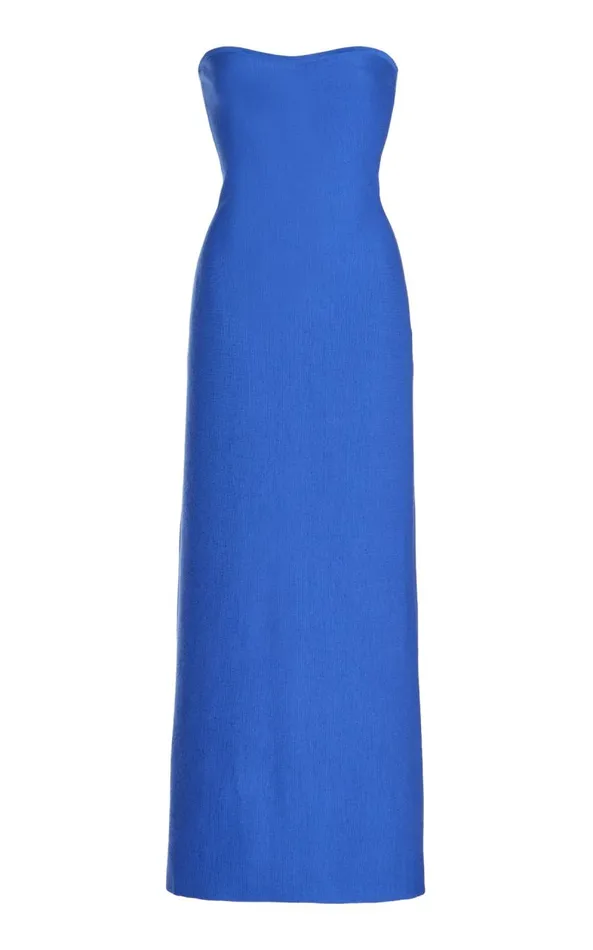 Gabriela Hearst Dresses Women Calderon Knit Dress In Sapphire Merino Wool Cashmere