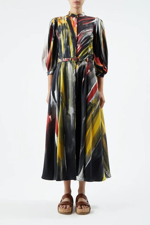 Gabriela Hearst Dresses Women Dexter Dress In Multi Printed Silk