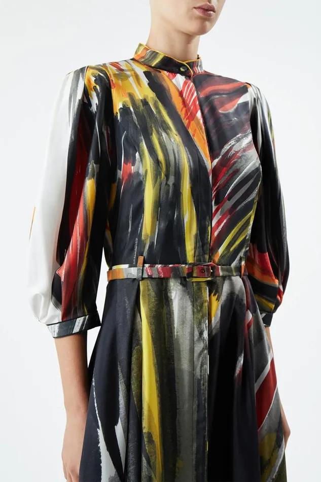 Gabriela Hearst Dresses Women Dexter Dress In Multi Printed Silk