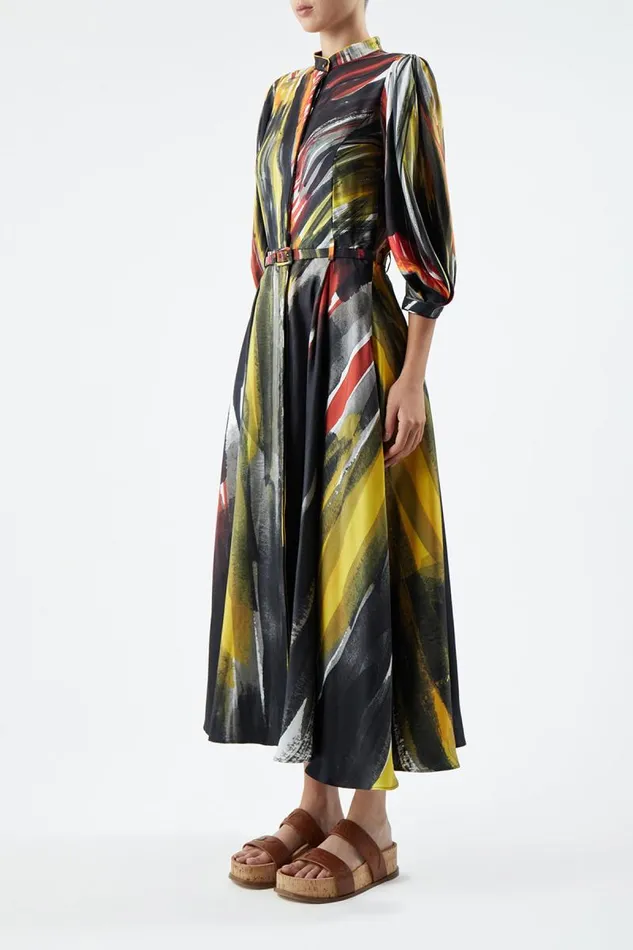 Gabriela Hearst Dresses Women Dexter Dress In Multi Printed Silk