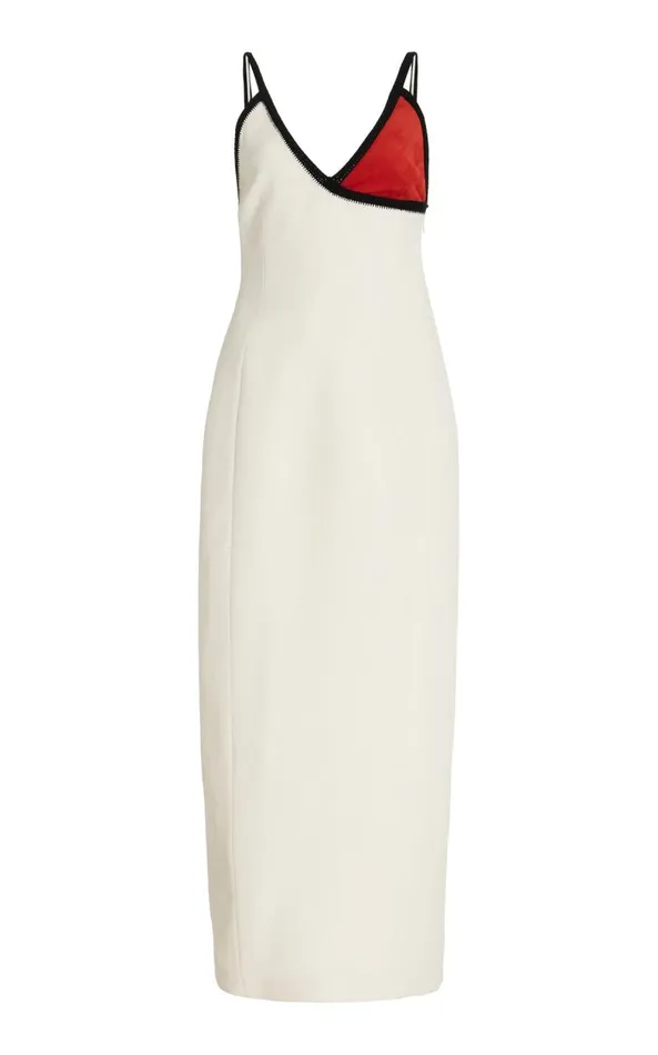 Gabriela Hearst Dresses Women Edina Dress In Ivory DoubleFace Wool Crepe
