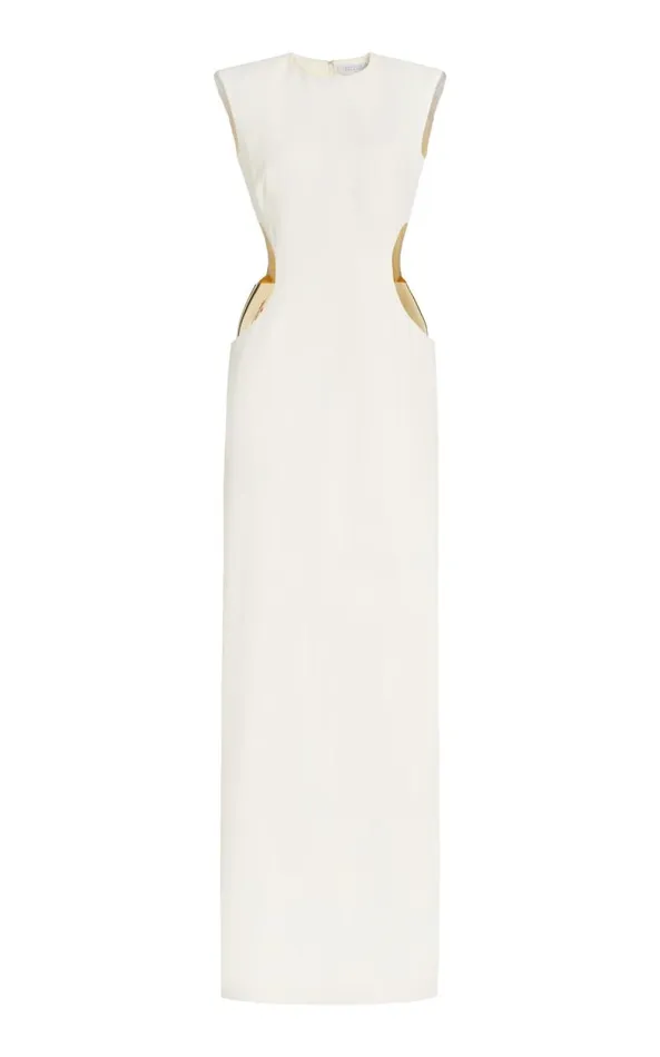 Gabriela Hearst Dresses Women Faith Dress In Ivory Silk Wool Cady