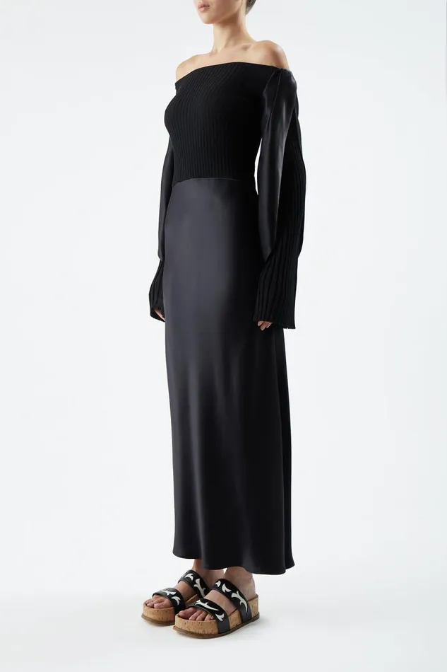Gabriela Hearst Dresses Women Gilman Dress In Black Silk