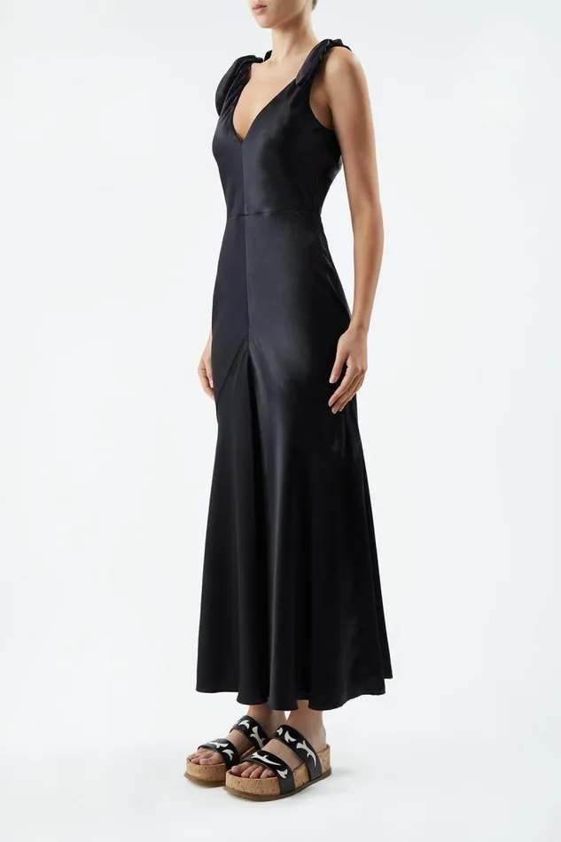 Gabriela Hearst Dresses Women Havilland Dress In Black Silk