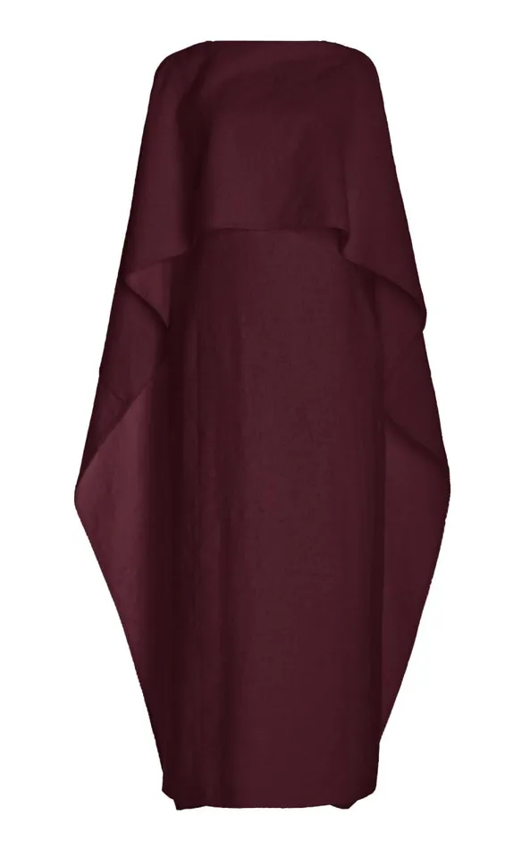 Gabriela Hearst Dresses Women Hunter Dress In Deep Bordeaux Cashmere Silk