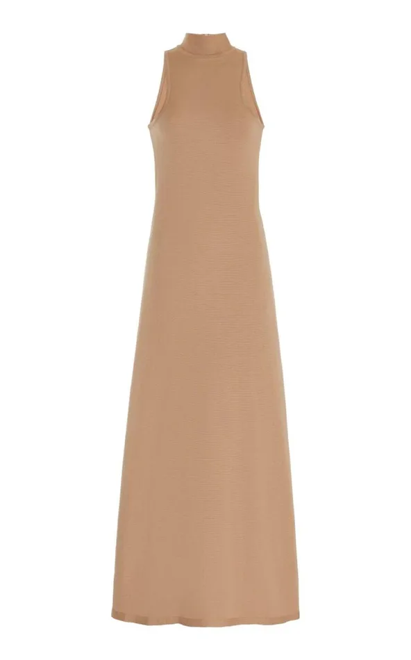 Gabriela Hearst Dresses Women Kenna Knit Dress In Camel Merino Wool