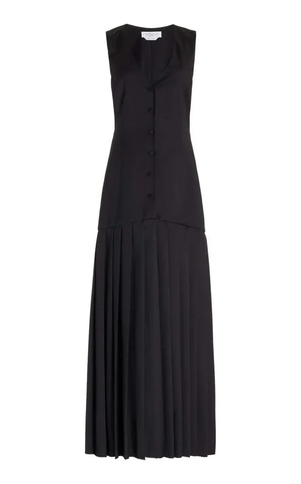 Gabriela Hearst Dresses Women Leone Vest Dress In Black Virgin Wool