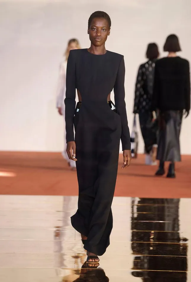 Gabriela Hearst Dresses Women Lotta Dress In Black Silk Wool Cady