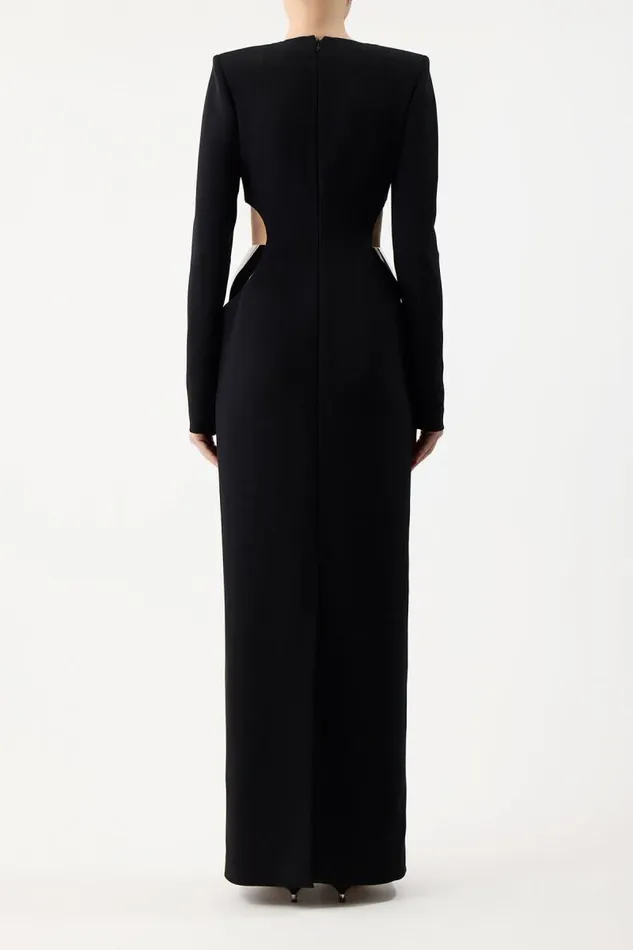 Gabriela Hearst Dresses Women Lotta Dress In Black Silk Wool Cady