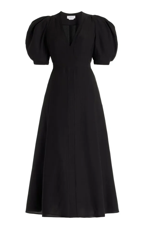 Gabriela Hearst Dresses Women Luz Dress In Black Virgin Wool Crepe