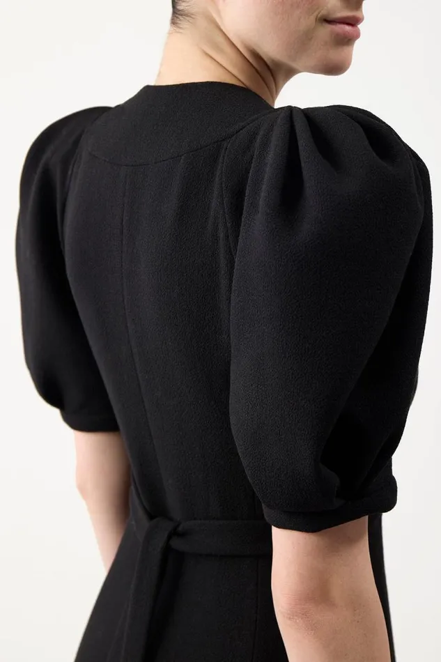 Gabriela Hearst Dresses Women Luz Dress In Black Virgin Wool Crepe