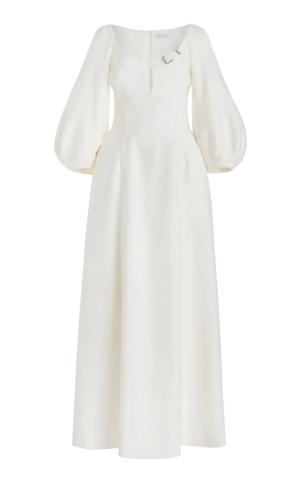 Gabriela Hearst Dresses Women Madyn Sequin Dress In Ivory Virgin Wool