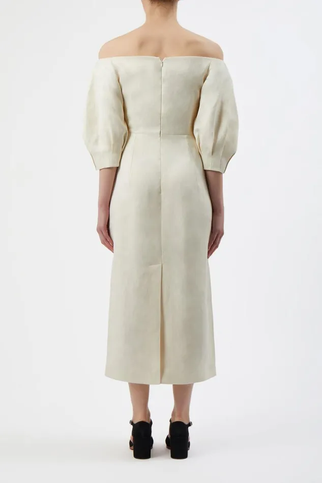 Gabriela Hearst Dresses Women Majano Dress In Ivory Hemp Cotton