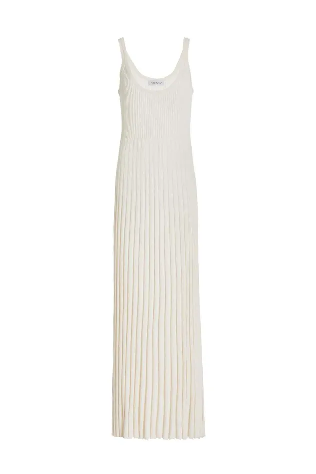 Gabriela Hearst Dresses Women Maresca Dress In Ivory Cashmere Silk