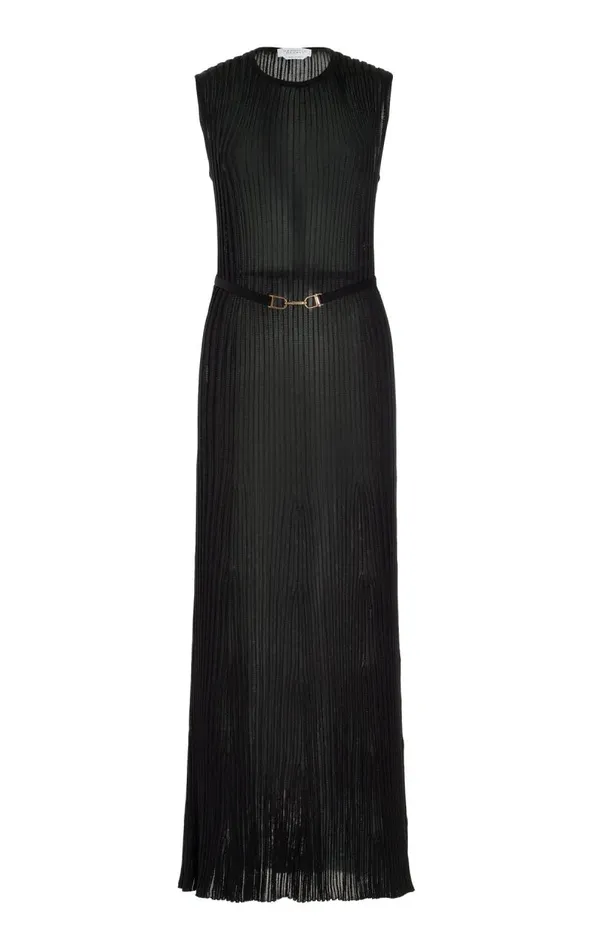 Gabriela Hearst Dresses Women Meier Knit Dress In Black Silk