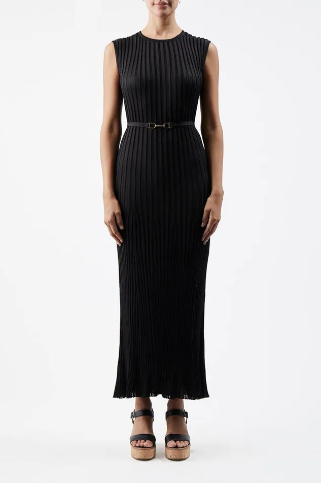 Gabriela Hearst Dresses Women Meier Knit Dress In Black Silk