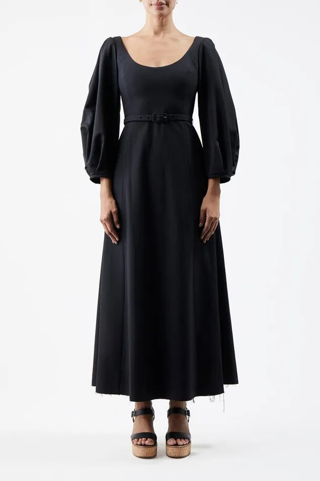 Gabriela Hearst Dresses Women Mena Dress In Black Washed Silk