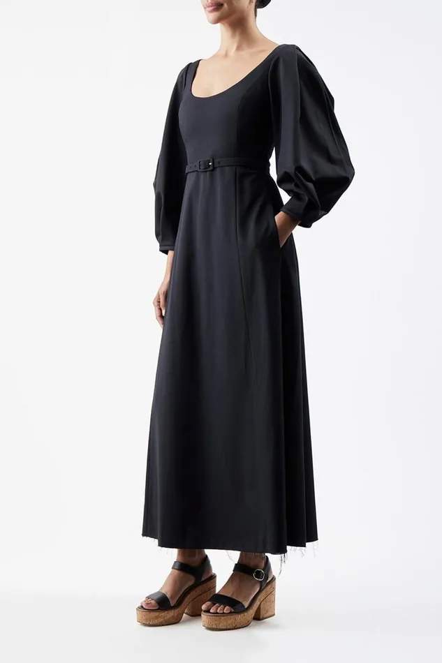 Gabriela Hearst Dresses Women Mena Dress In Black Washed Silk