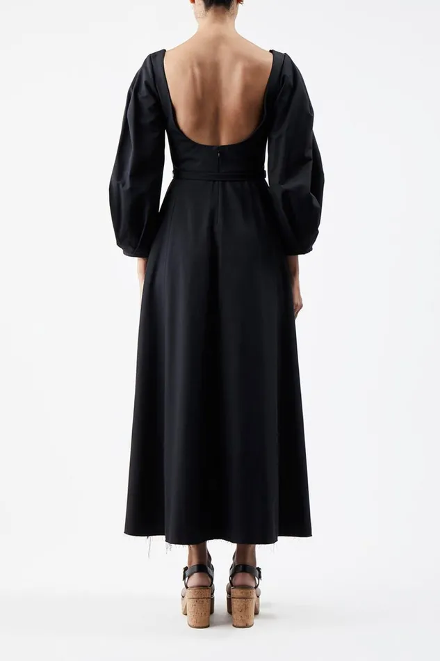 Gabriela Hearst Dresses Women Mena Dress In Black Washed Silk