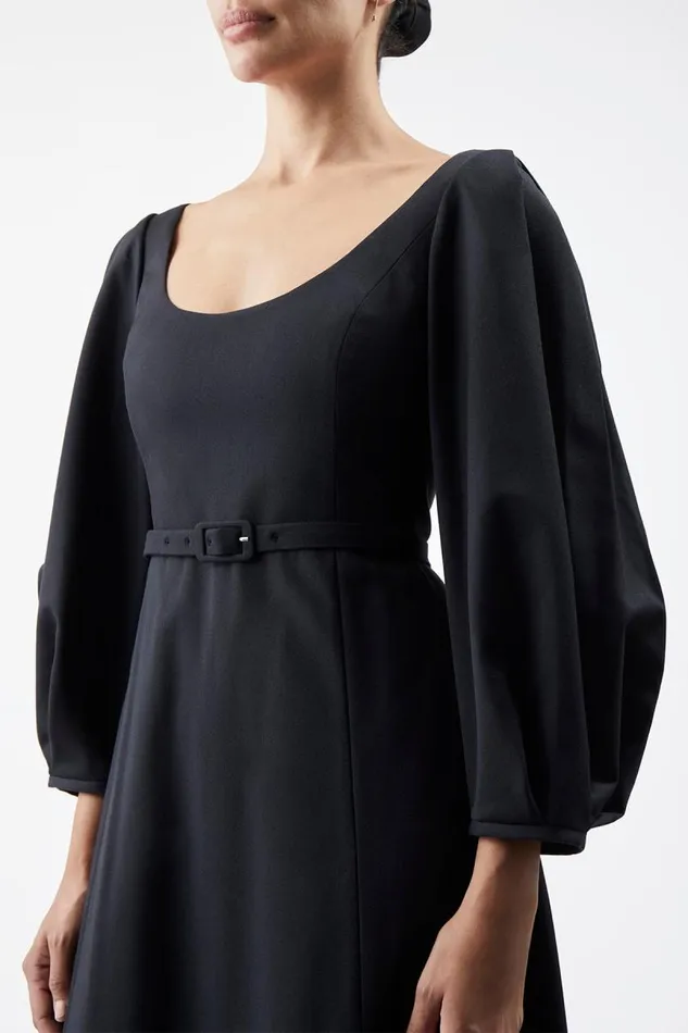 Gabriela Hearst Dresses Women Mena Dress In Black Washed Silk