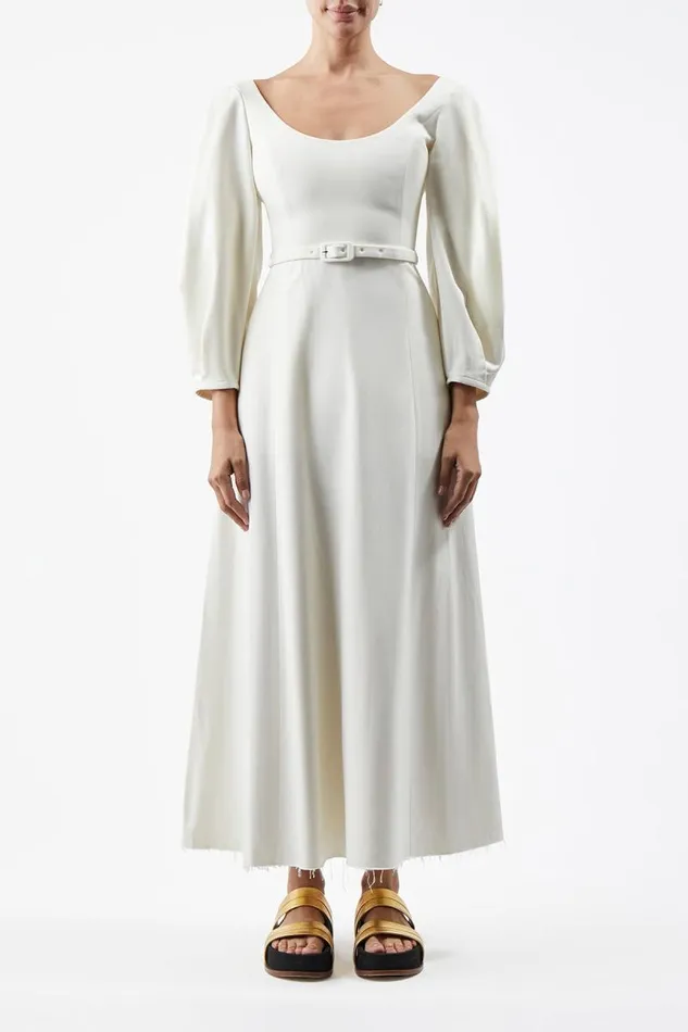 Gabriela Hearst Dresses Women Mena Dress In Ivory Washed Silk