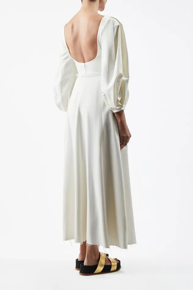 Gabriela Hearst Dresses Women Mena Dress In Ivory Washed Silk