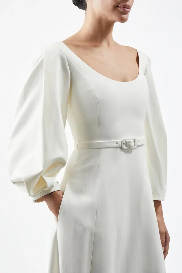 Gabriela Hearst Dresses Women Mena Dress In Ivory Washed Silk