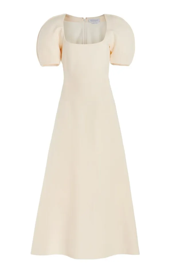 Gabriela Hearst Dresses Women Niahm Dress In Ivory Wool Silk Cady