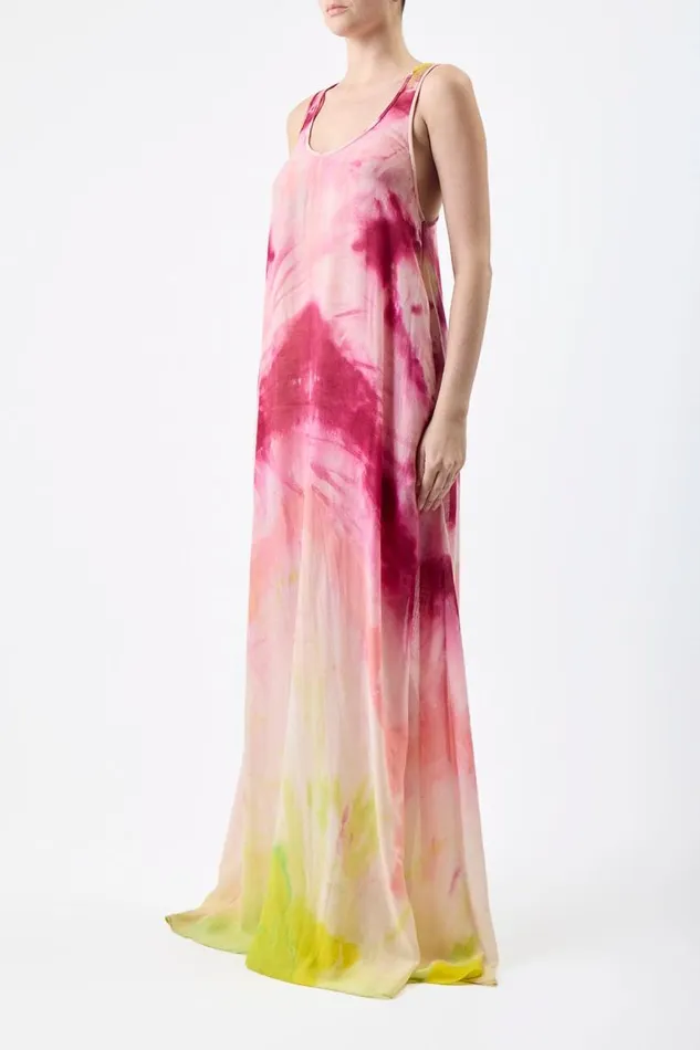 Gabriela Hearst Dresses Women Niki Dress In Multi Tie Dye Cashmere