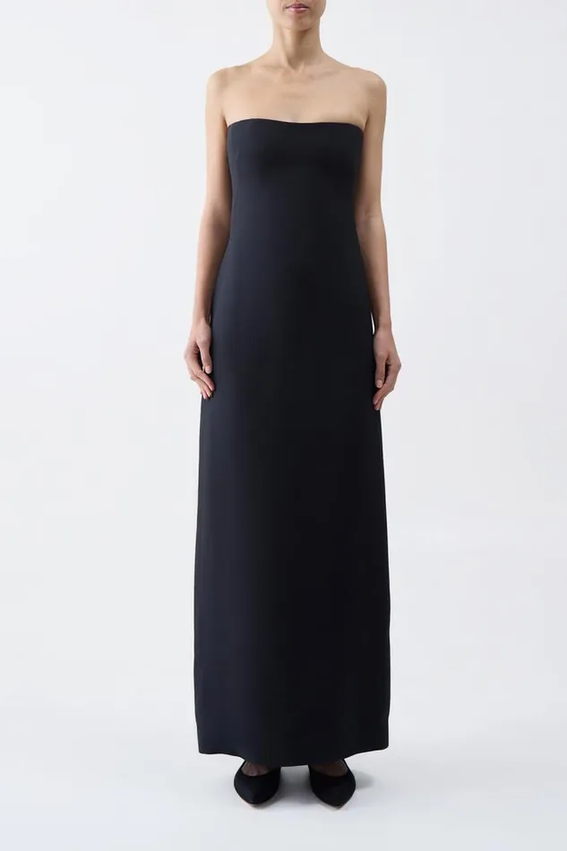 Gabriela Hearst Dresses Women Opus Dress In Black Wool Silk Cady