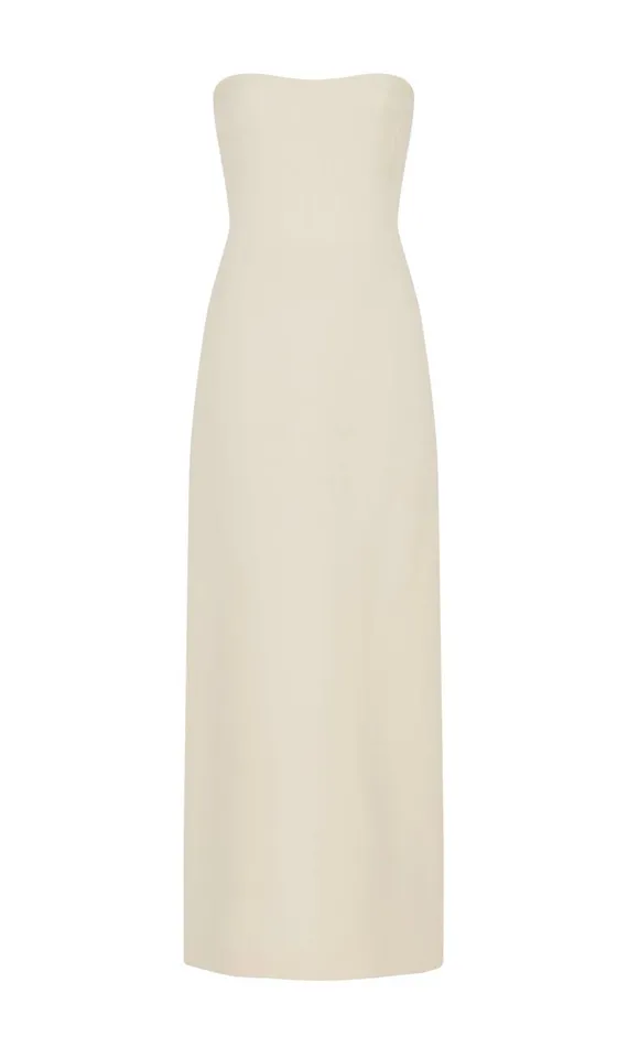 Gabriela Hearst Dresses Women Opus Dress In Ivory Wool Silk Cady