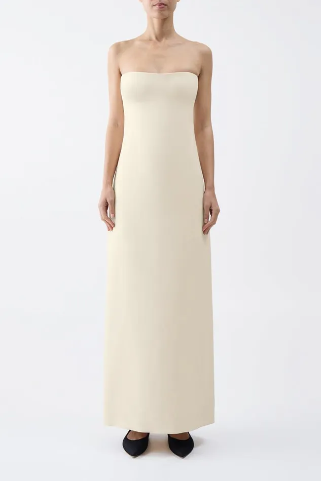 Gabriela Hearst Dresses Women Opus Dress In Ivory Wool Silk Cady