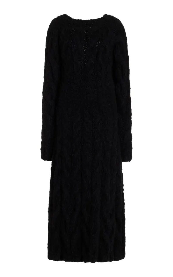Gabriela Hearst Dresses Women Poppy Knit Dress In Black Welfat Cashmere