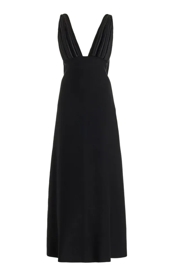 Gabriela Hearst Dresses Women Renato Fringe Dress In Black Merino Wool