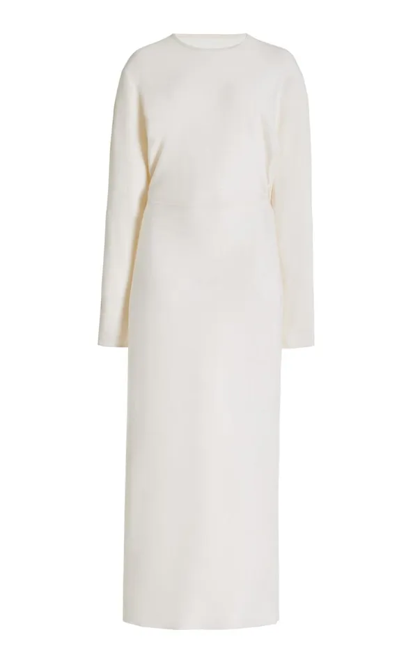 Gabriela Hearst Dresses Women Semaine Knit Dress In Ivory Silk Cashmere