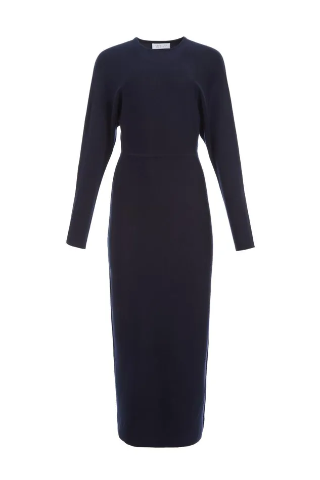 Gabriela Hearst Dresses Women Semaine Knit Dress In Navy Cashmere Silk
