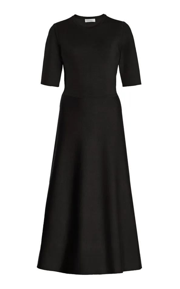 Gabriela Hearst Dresses Women Seymore Knit Dress In Black Merino Wool Cashmere