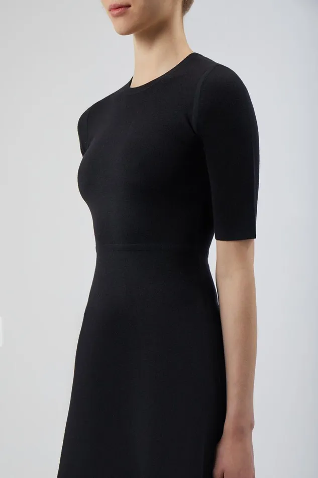 Gabriela Hearst Dresses Women Seymore Knit Dress In Black Merino Wool Cashmere