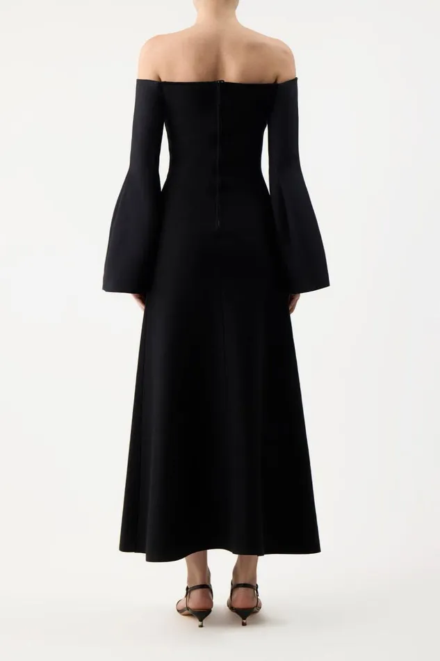 Gabriela Hearst Dresses Women Sinead Dress In Black Wool Silk Cady