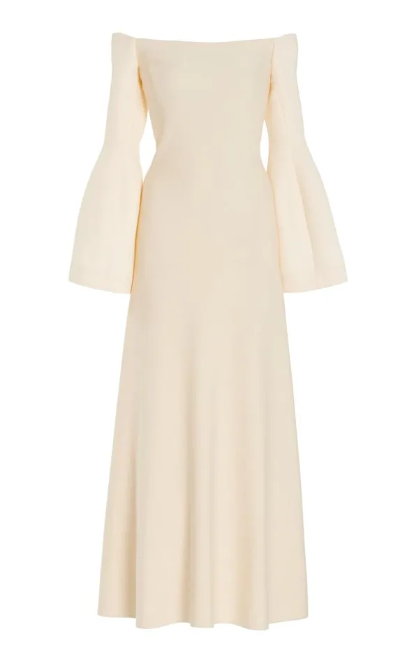 Gabriela Hearst Dresses Women Sinead Dress In Ivory Wool Silk Cady