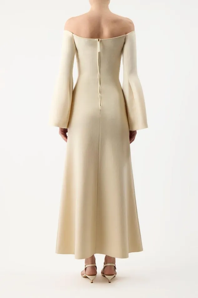 Gabriela Hearst Dresses Women Sinead Dress In Ivory Wool Silk Cady