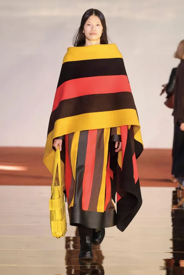 Gabriela Hearst Dresses Women Taylor Dress In Multi Striped Leather and Suede
