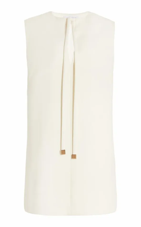 Gabriela Hearst Dresses Women Zalman Dress In Ivory DoubleFace Wool Crepe