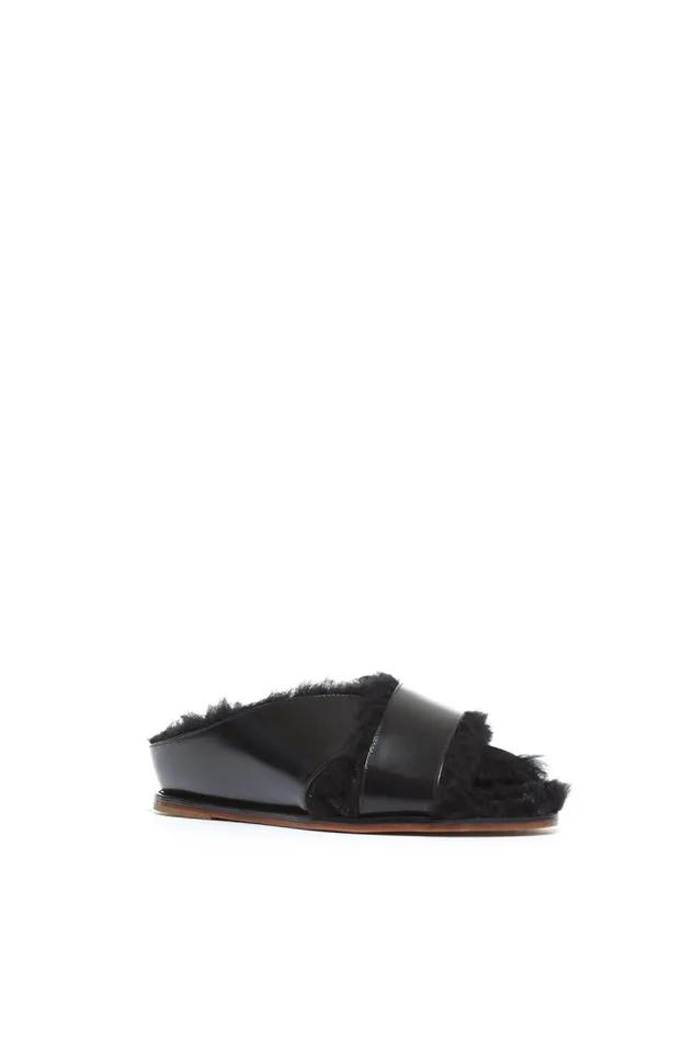 Gabriela Hearst Flats Women Ellington Slide With Wool Fur