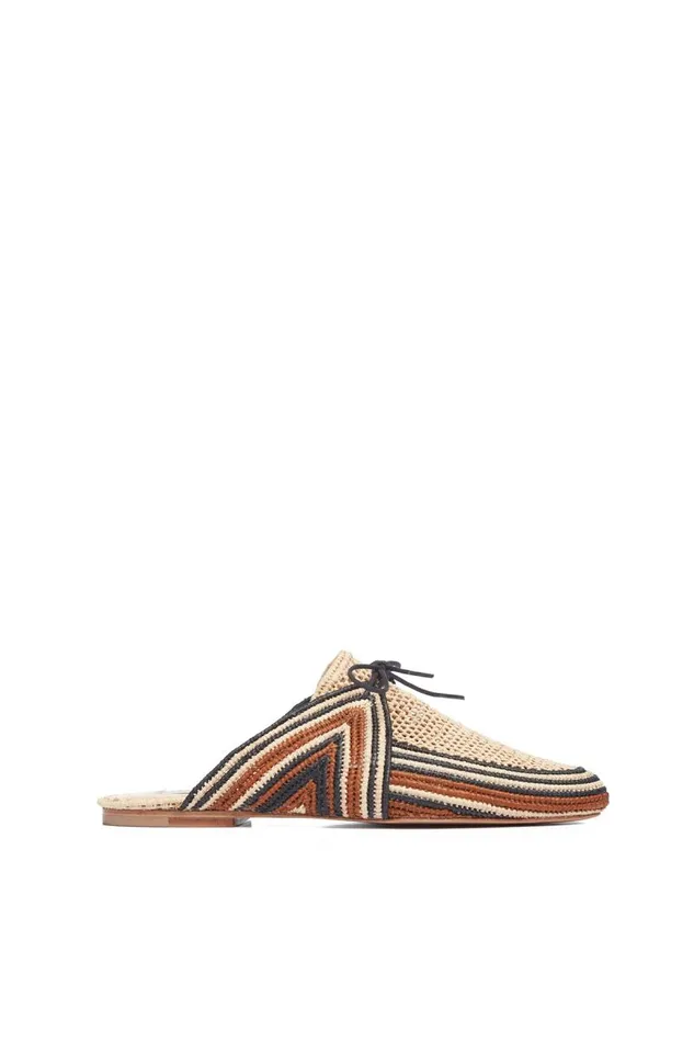Gabriela Hearst Flats Women Harriet Raffia Mule