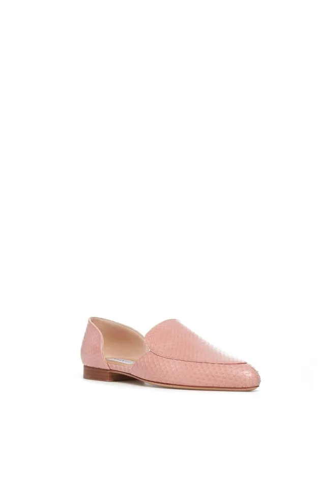 Gabriela Hearst Flats Women Jax Flat Shoe In Light Pink Snakeskin
